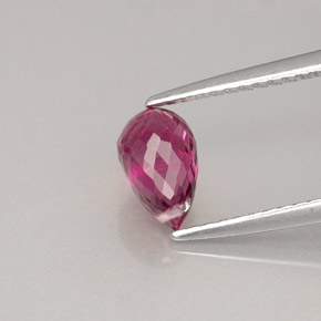 Turmalina violeta natural 1,18ct, briolete, VS