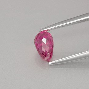 Turmalina rosa natural 0,84ct, briolete, VVS-VS