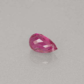 Turmalina rosa natural 0,84ct, briolete, VVS-VS
