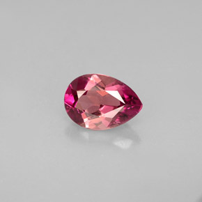 Turmalina rosa natural 0,64ct, formato de pêra, VVS-VS