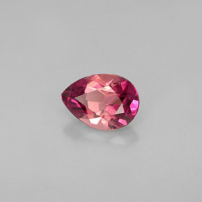 Turmalina rosa natural 0,64ct, formato de pêra, VVS-VS