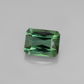 Turmalina verde natural 1,53ct, corte esmeralda, VVS