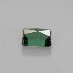 Turmalina verde natural 1,53ct, corte esmeralda, VVS