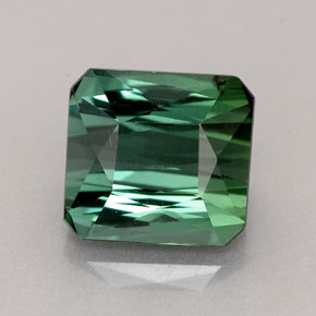 Turmalina verde natural 2,33ct, corte esmeralda, VVS