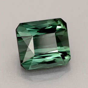 Turmalina verde natural 2,33ct, corte esmeralda, VVS