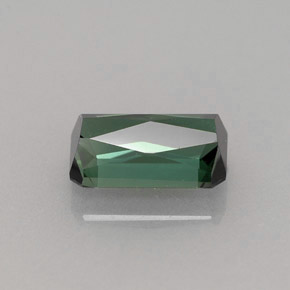 Turmalina verde natural 1,22ct, corte esmeralda, VVS