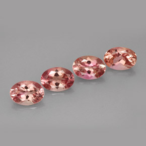 Pedras preciosas de turmalina multicolorido natural de  ct, corte oval, VVS-VS