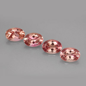 Pedras preciosas de turmalina multicolorido natural de  ct, corte oval, VVS-VS