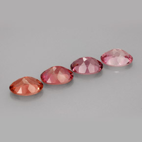 Pedras preciosas de turmalina multicolorido natural de  ct, corte oval, VVS-VS