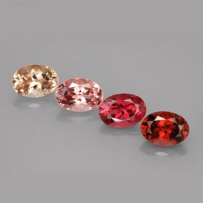 Pedras preciosas de turmalina multicolorido natural de  ct, corte oval, VVS-VS