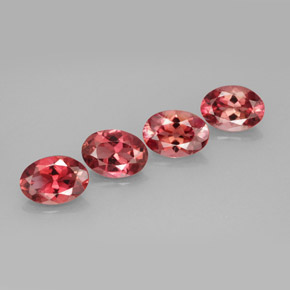 Pedras preciosas de turmalina multicolorido natural de  ct, corte oval, VVS-VS