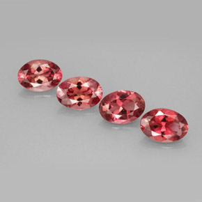 Pedras preciosas de turmalina multicolorido natural de  ct, corte oval, VVS-VS