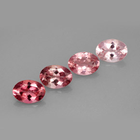Pedras preciosas de turmalina multicolorido natural de  ct, corte oval, VVS-VS