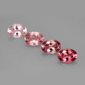 Pedras preciosas de turmalina multicolorido natural de  ct, corte oval, VVS-VS