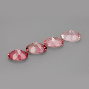 Pedras preciosas de turmalina multicolorido natural de  ct, corte oval, VVS-VS