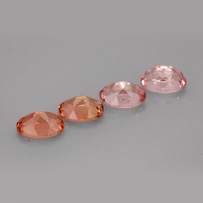 Pedras preciosas de turmalina multicolorido natural de  ct, corte oval, VVS-VS