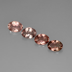 Pedras preciosas de turmalina multicolorido natural de  ct, corte oval, VVS-VS