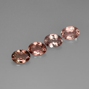 Pedras preciosas de turmalina multicolorido natural de  ct, corte oval, VVS-VS