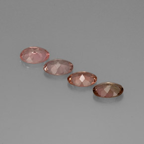 Pedras preciosas de turmalina multicolorido natural de  ct, corte oval, VVS-VS