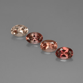 Pedras preciosas de turmalina multicolorido natural de  ct, corte oval, VVS-VS