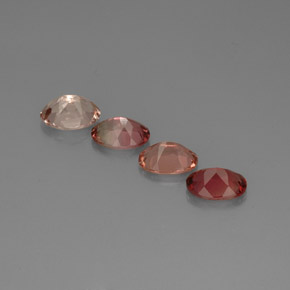 Pedras preciosas de turmalina multicolorido natural de  ct, corte oval, VVS-VS