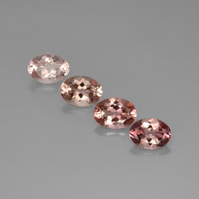 Pedras preciosas de turmalina multicolorido natural de  ct, corte oval, VVS-VS