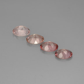 Pedras preciosas de turmalina multicolorido natural de  ct, corte oval, VVS-VS