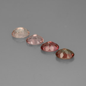 Pedras preciosas de turmalina multicolorido natural de  ct, corte oval, VVS-VS