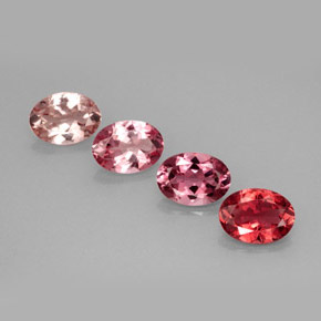 Pedras preciosas de turmalina multicolorido natural de  ct, corte oval, VVS-VS