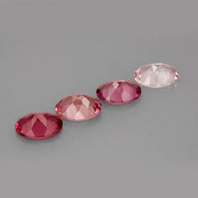 Pedras preciosas de turmalina multicolorido natural de  ct, corte oval, VVS-VS