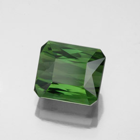 Turmalina verde natural 2,34ct, corte esmeralda, VVS