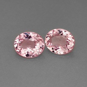 Pedras preciosas de turmalina rosa natural de  ct, corte oval, VVS