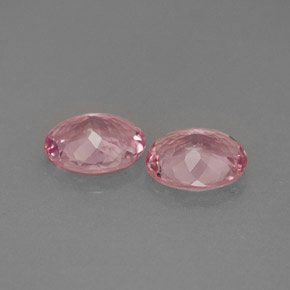Pedras preciosas de turmalina rosa natural de  ct, corte oval, VVS
