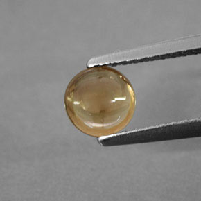 Turmalina amarelo natural 0,74ct, transparente, transparente/translúcido