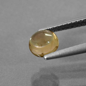 Turmalina amarelo natural 0,74ct, transparente, transparente/translúcido