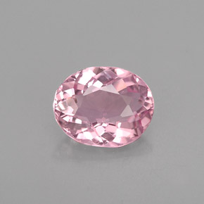 Turmalina rosa natural 0,69ct, corte oval, VVS