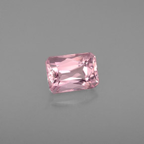 Turmalina rosa natural 0,72ct, corte esmeralda, VVS-VS