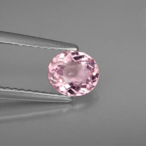 Turmalina rosa natural 0,65ct, corte oval, VVS-VS