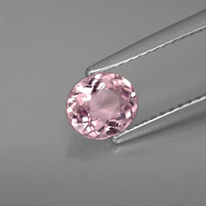 Turmalina rosa natural 0,65ct, corte oval, VVS-VS