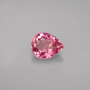 Turmalina rosa natural 0,66ct, formato de pêra, VS