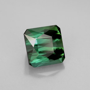 Turmalina verde natural 2,23ct, corte esmeralda, VVS-VS