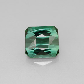 Turmalina verde natural 1,86ct, corte esmeralda, VS