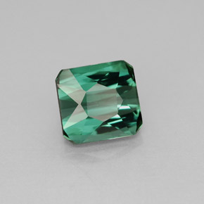Turmalina verde natural 1,86ct, corte esmeralda, VS