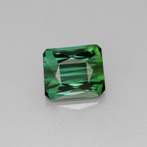 Turmalina verde natural 1,83ct, corte esmeralda, VVS-VS