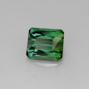 Turmalina verde natural 1,83ct, corte esmeralda, VVS-VS