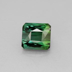 Turmalina verde natural 1,98ct, corte esmeralda, VVS-VS