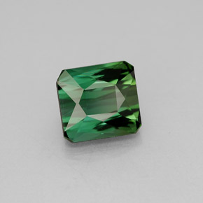Turmalina verde natural 1,98ct, corte esmeralda, VVS-VS