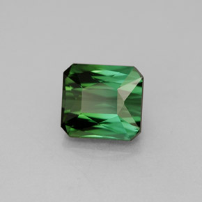 Turmalina verde natural 1,93ct, corte esmeralda, VVS