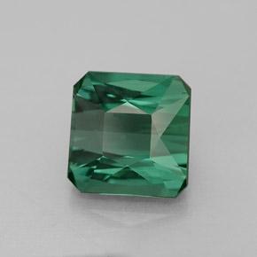 Turmalina verde natural 1,81ct, corte esmeralda, VVS-VS