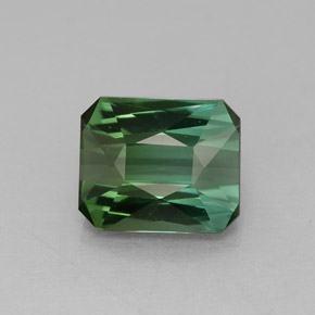 Turmalina verde natural 1,51ct, corte esmeralda, VVS-VS